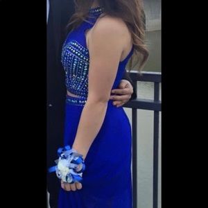 Blue prom dress